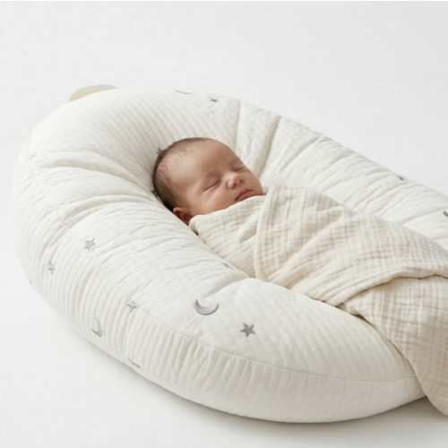 Baby Lounger Pillow Ergonomic Cotton Nest Anti Reflux Support
