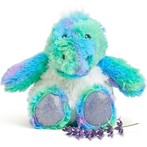 warmies Junior Rainbow Dinosaur Plush, Heatable, Coolable, Weighted Plush