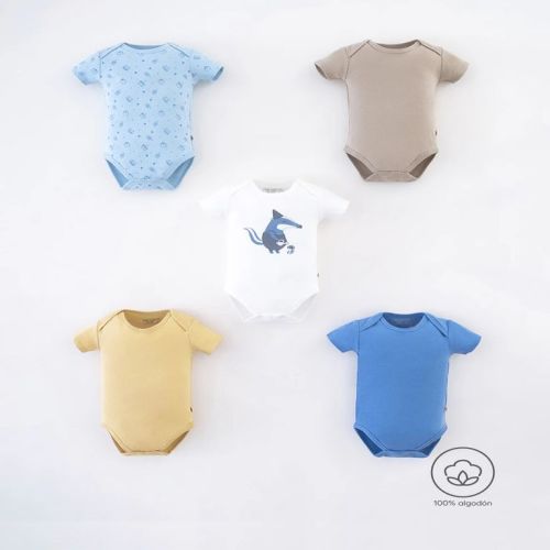 Bodie para Bebé Niño Pack de 5 unidades de Algodón Baby Fresh