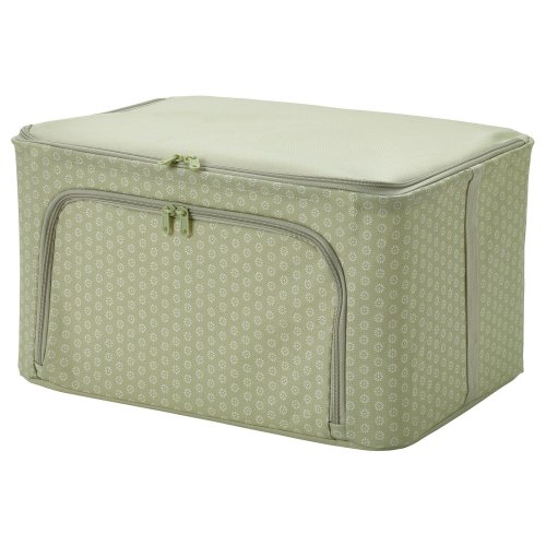 HEMMAFIXARE Storage case - flower/pale gray-green 13 ½x20x11 "