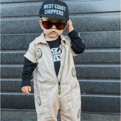Smile Squad Mechanic Suit - Tan | Little Trouble