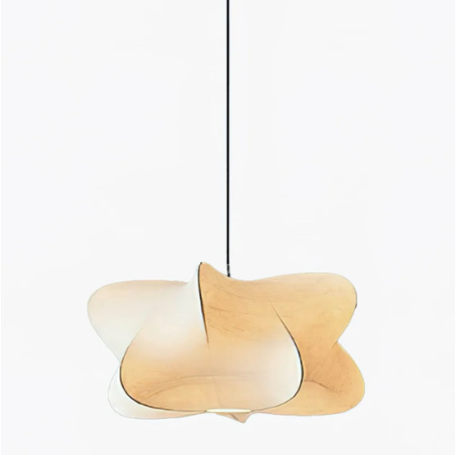 Oslan Silk Pendant Lamp in Cloud Shape with Fabric Shade - Nordic Drum – Monulo