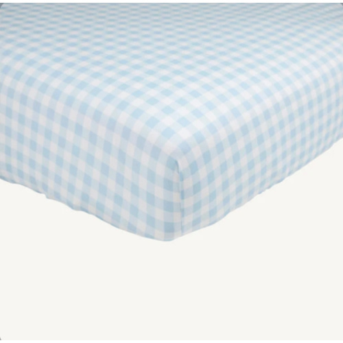 Sleep Tight Crib Sheet - Buckhead Blue Gingham