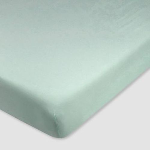 Honest Baby Organic Cotton Fitted Crib Sheet - Sage