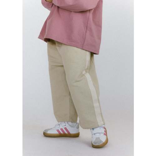 Side Stripe Pants- Sand