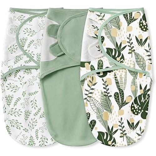 Yoofoss Baby Swaddles Adjustable Breathable Swaddle Sleep Sack
for Newborns, 100% Organic Cotton, 0-3 Months, Newborn Swaddle Sack, Soft, Small