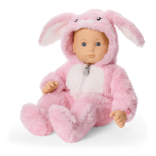Playful Pink Bunny One-Piece Outfit for Bitty Baby® Dolls