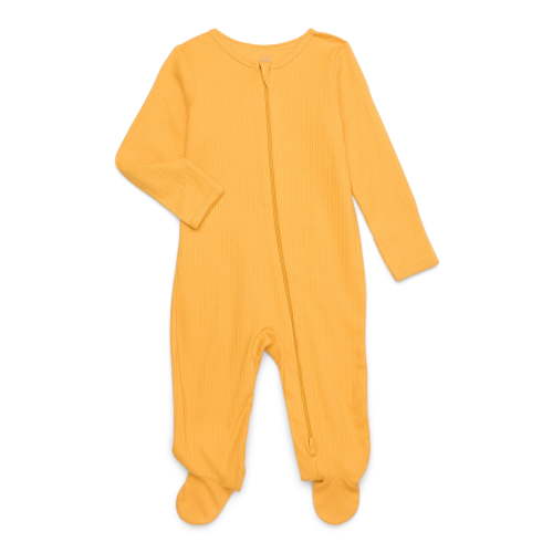 Wonder Nation Baby Boys or Girls Zip Front Footed Pajamas, Sizes Preemieie-6/9 Months