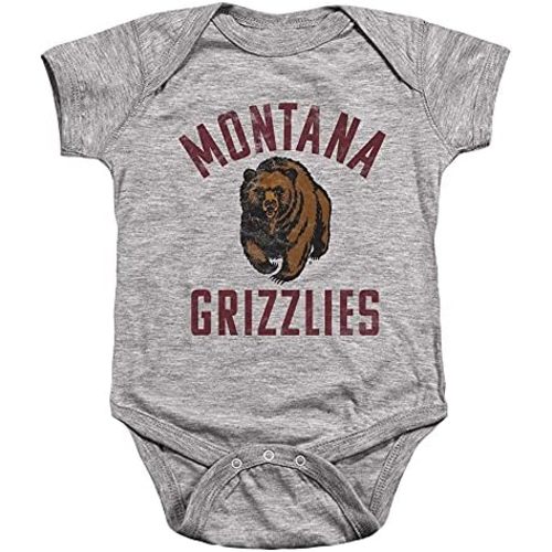 University of Montana Official Grizzlies Logo Unisex Infant Snap Suit for Baby