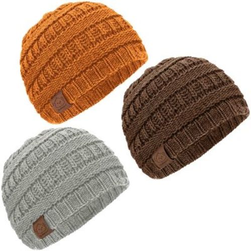 KeaBabies 3pk Warmzy Baby Beanies, 0-36 months Baby Hats, Baby Winter Hat for Newborn, Infant, Toddlers, Boys, Girls (Regalia)