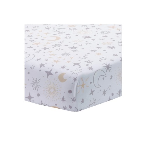 Goodnight Moon 100% Cotton Fitted Crib Sheet - Moon/Stars