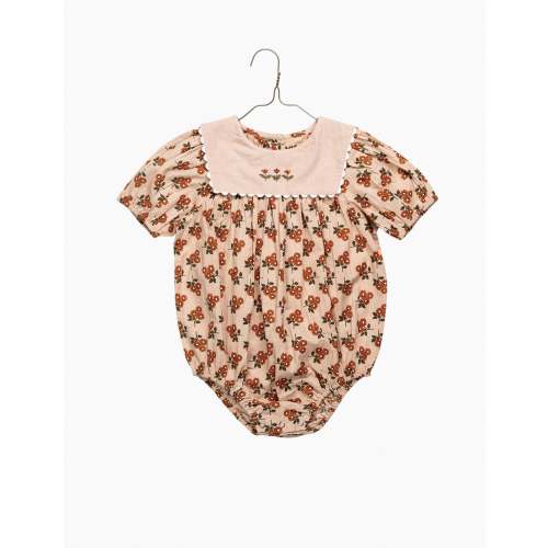 Ivy Romper in Marigold Floral