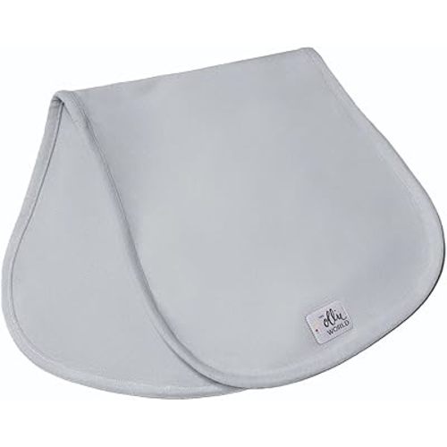 The Ollie Burp Cloths- Moisture-Wicking Fabric- Baby Boys, Girls- Baby Burp Cloths- Ergonomic & Modern Design (Stone)
