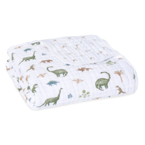 Dino Jungle Essentials Cotton Muslin Blanket | aden + anais