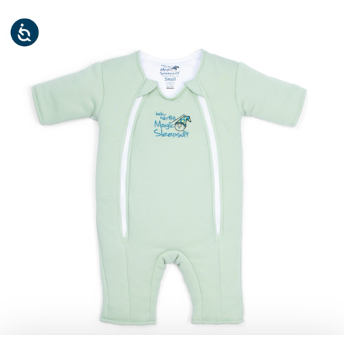 Baby Merlin’s Magic Sleepsuit – Small - Sage Green