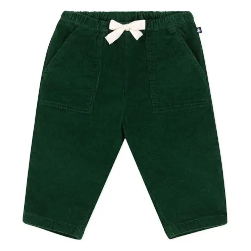 Petit Bateau - Pockets Corduroy Pants - Chrome green | Smallable