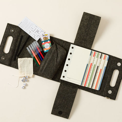 Uncommon Goods | Play Anywhere Portable Paper Games Set | paper games set
