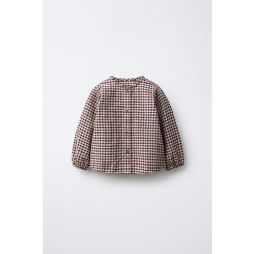 TARTAN PLAID SHIRT - Red / Navy | ZARA United States