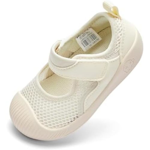 Balabala Toddler Mesh Sandals Girls Boys Barefoot Walking Shoes Breathable Slip-on Kids Summer Water Shoes for Beach Swim