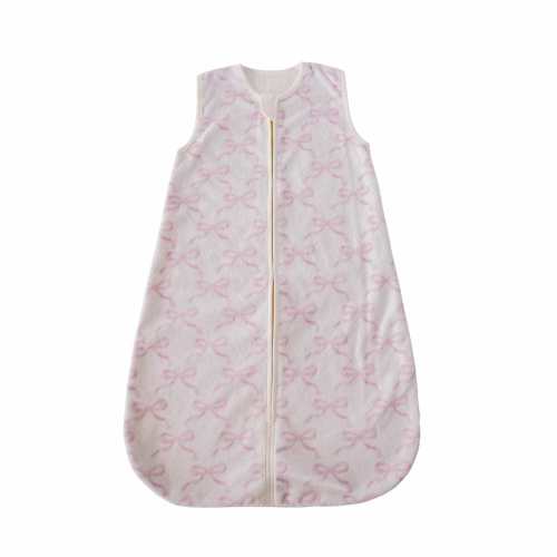 Pretty Pink Bows Wearable Minky Blanket Sleep Sack