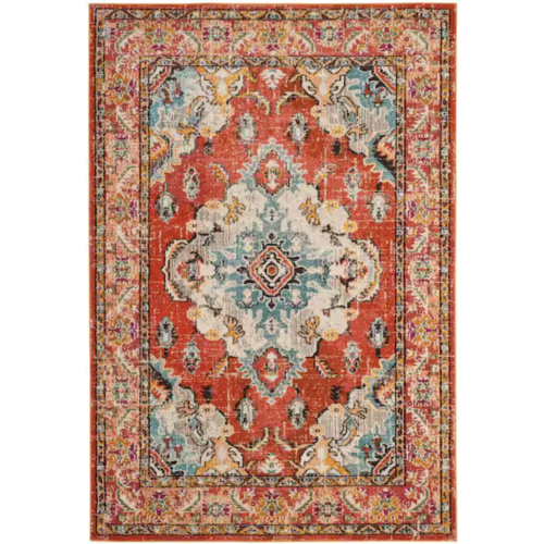 SAFAVIEH
Monaco
5 ft. x 8 ft.
Orange/Light Blue Border
Area Rug