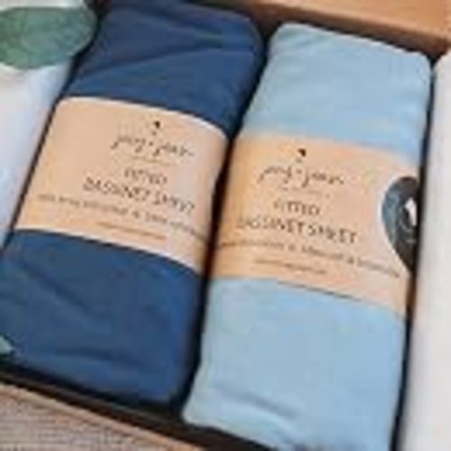 Joey + Joan Fitted 33x20 Bassinet Sheets for Maxi Cosi Iora, BabyBond, BCOL | 100% Cotton, OEKO-Tex certified, Jersey knit, super soft, fits ANGLEBLISS 3in1, Fodoss bassinet bedside sleeper mattress, 2pk