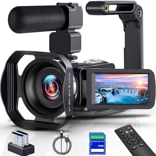 8K Video Camera Camcorder 64MP