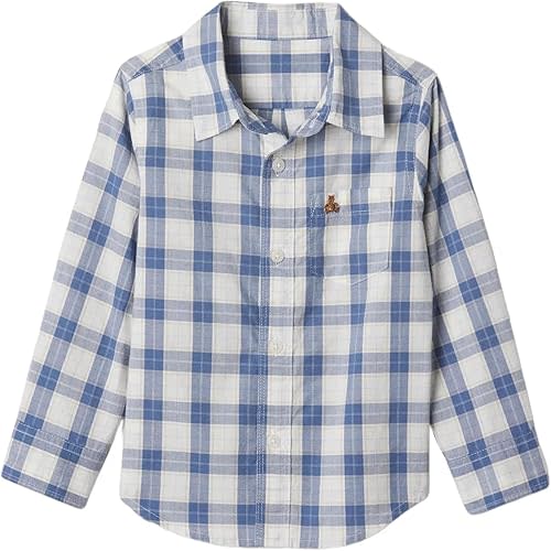GAP Baby Boys' Longsleeve Poplin Shirt