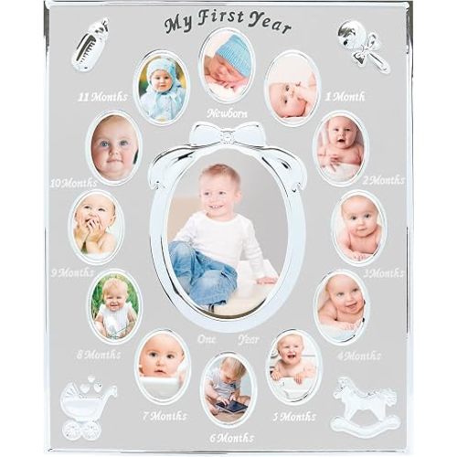 My First Year Baby Milestone Photo Frame