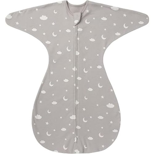 ZIGJOY Swaddle Sleep Sack 3-6 Months, 1.0 Tog Cotton Baby Swaddle Blanket
