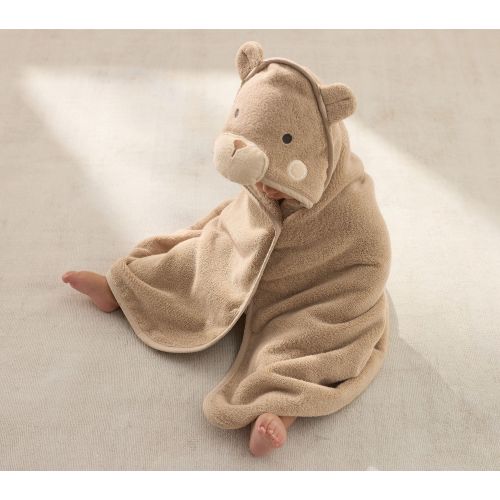 Bear Baby Hooded Towel & Washcloth Set