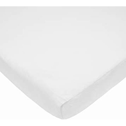 American Baby Company Heavenly Soft Chenille Fitted Pack N Play Playard Sheet 27" x 39", Warm and Cozy Chenille Pack and Play Sheet, White, for Boys and Girls, Fits Most Mini Crib Mattresses
