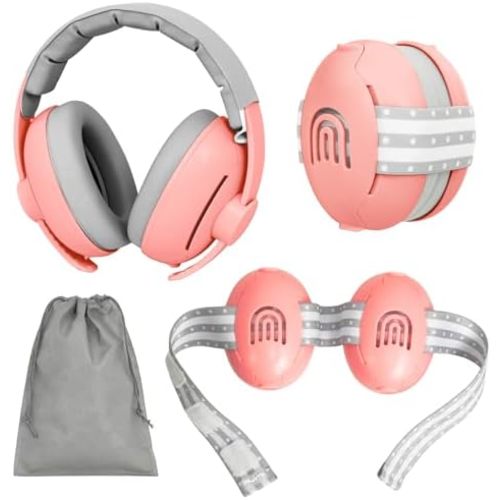 2-in-1 Adjustable Baby & Toddler Noise Cancelling Headphones