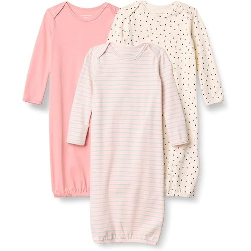 Amazon Essentials Unisex Babies' Long Sleeve Sleeper Cotton Gown