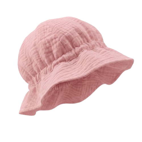 TFEOQRY Toddler Baby Bucket Hat Ruched Wide Brim UV Protection Breathable Cotton Elasticity Summer Sun Hat