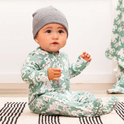 Leapfrog Baby Boy Bamboo Zipper Romper – Tesa Babe