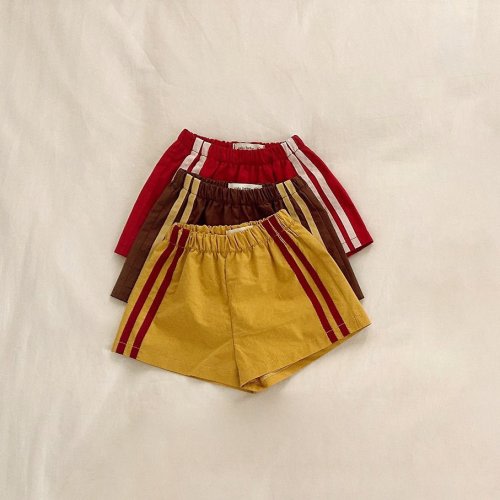 Baby SS26 Side Line Shorts - sz 6m in yellow