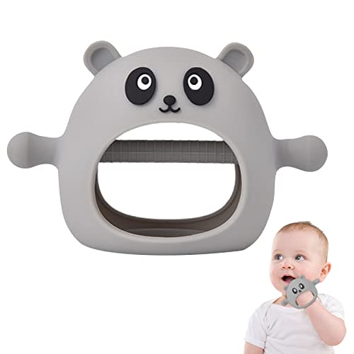 Baby Teether Anti Drop Silicone Teething Toys Hands Mitten for Soothing Teething Infants Chew Toys for Stimulating Gums