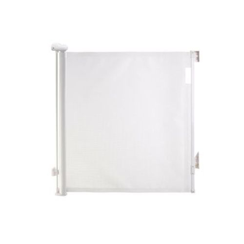 Dreambaby Glide N Hide 35" Extra Tall & 55" Wide Retractable Baby Gate for Stairs, Doorways & Halls, Mesh Pet Gate - White