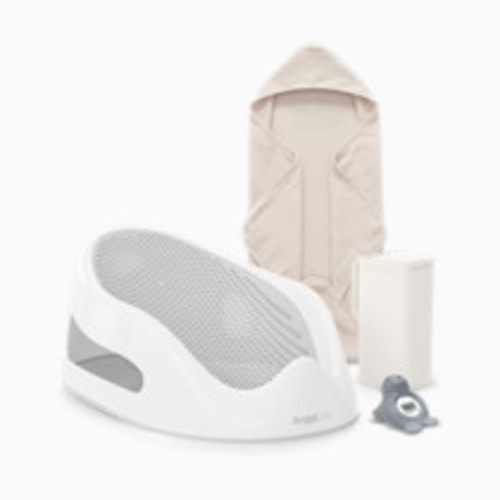 Angelcare Soft-Touch Baby Bath Support Bundle - Gray, 4-Piece