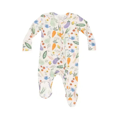 2 Way Zipper Footie - Veggie Patch – Angel Dear