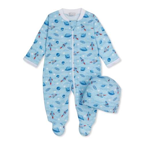 Galaxy Zip Footie & Hat Set