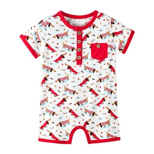 Baby Boy Romper Toddler Boys Short Sleeve Shorts Soft Jumpsuit Outfit Viscose Made from Bamboo