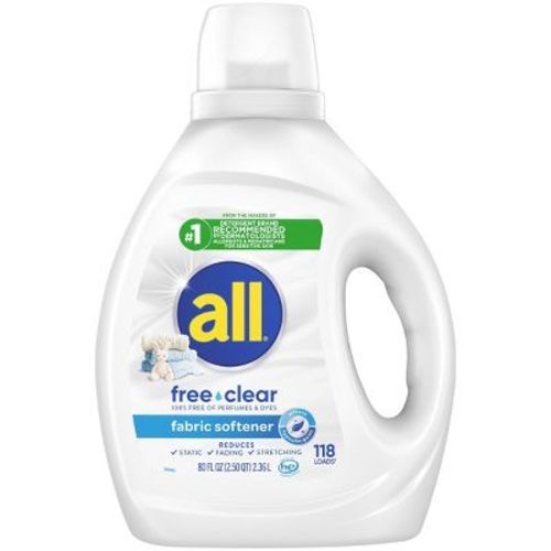 All Free Clear Liquid Fabric Softener - 80 fl oz