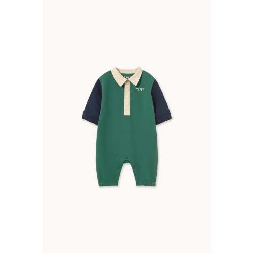 COLOR BLOCK POLO ONE-PIECE