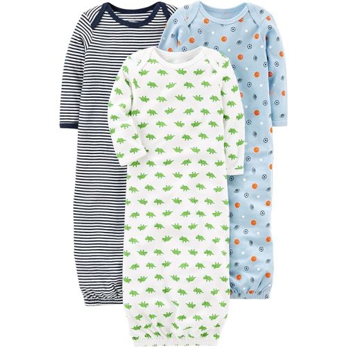 Simple Joys by Carter's baby-boys 3-pack Cotton Sleeper Gown