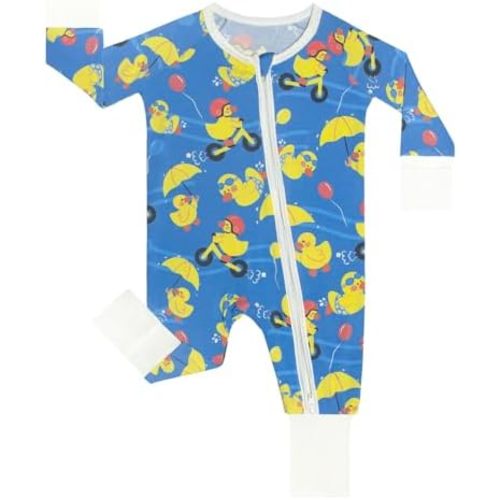 GUISBY Baby Boys' Pajamas Sleep N Play, Baby Clothes, Long Sleeve, Footless,Newborn-2T