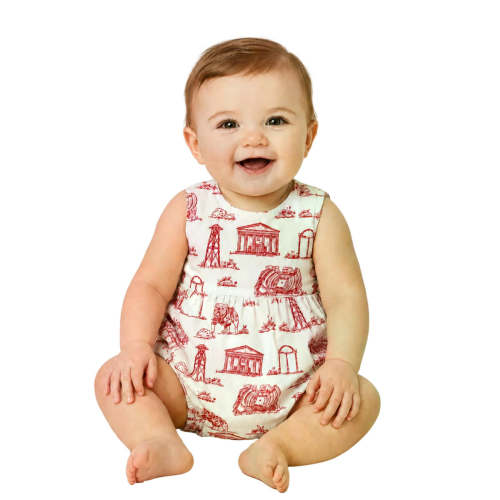 The UGA Baby Team Toile Sleeveless Onesie – universityspirit.com