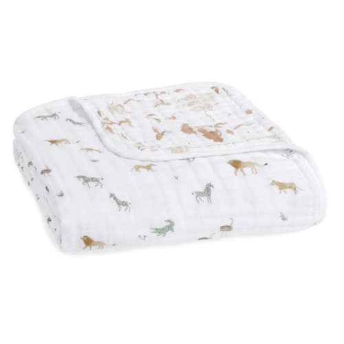 Safari Dreams Organic Cotton Muslin Blanket | aden + anais