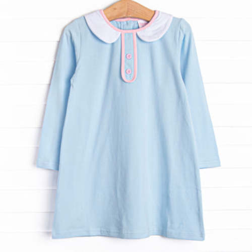 Basically Blue Dress, Blue – Stitchy Fish